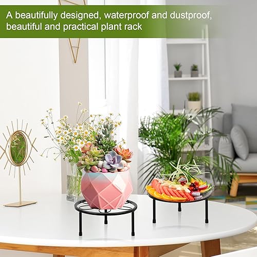 Miniatura 5 de ESRICH Soporte para Plantas de Interior, Soporte para Plantas, Soportes para Plantas al Aire Libre para Múltiples, Soportes de Metal para Plantas,
