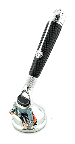 Miniatura 3 de G.B.S Weighted Safety Razor Stand Base Polished Steel Protect & Dry Razor, Fits 5 and 3 Shaving Razor Blades