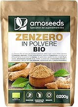 Zenzero in polvere Bio 200G | Digestione, Articolazioni, Nausea | Disidratato senza zucchero | Qualità Superiore