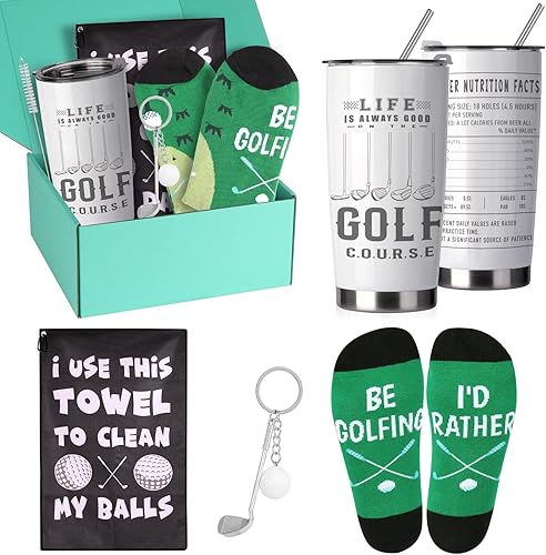 Miniatura 8 de Regalos de golf para hombres, regalos de golf para el día del padre, cesta de regalos de golf para amantes del golfista, divertido regalo de