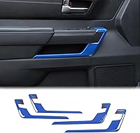 Vista 14 de Aunginsy Cubierta de panel de manija de puerta interior de automóvil compatible con Toyota Tundra 2022-2024 2025, panel de puerta delantera