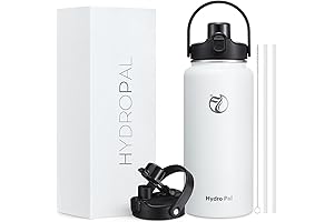 fishot Half Gallon Insulated Water Bottle with 2-in-1 Lid (Chug Lid/Straw Lid),...