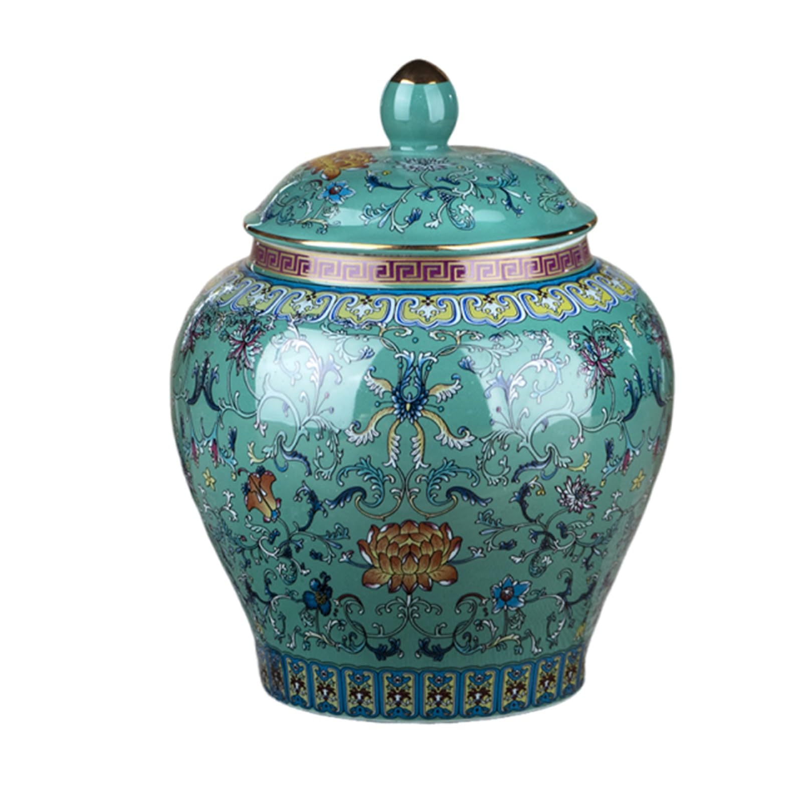 Bocal en porcelaine émaillée antique d'art traditionnel chinois pour le salon