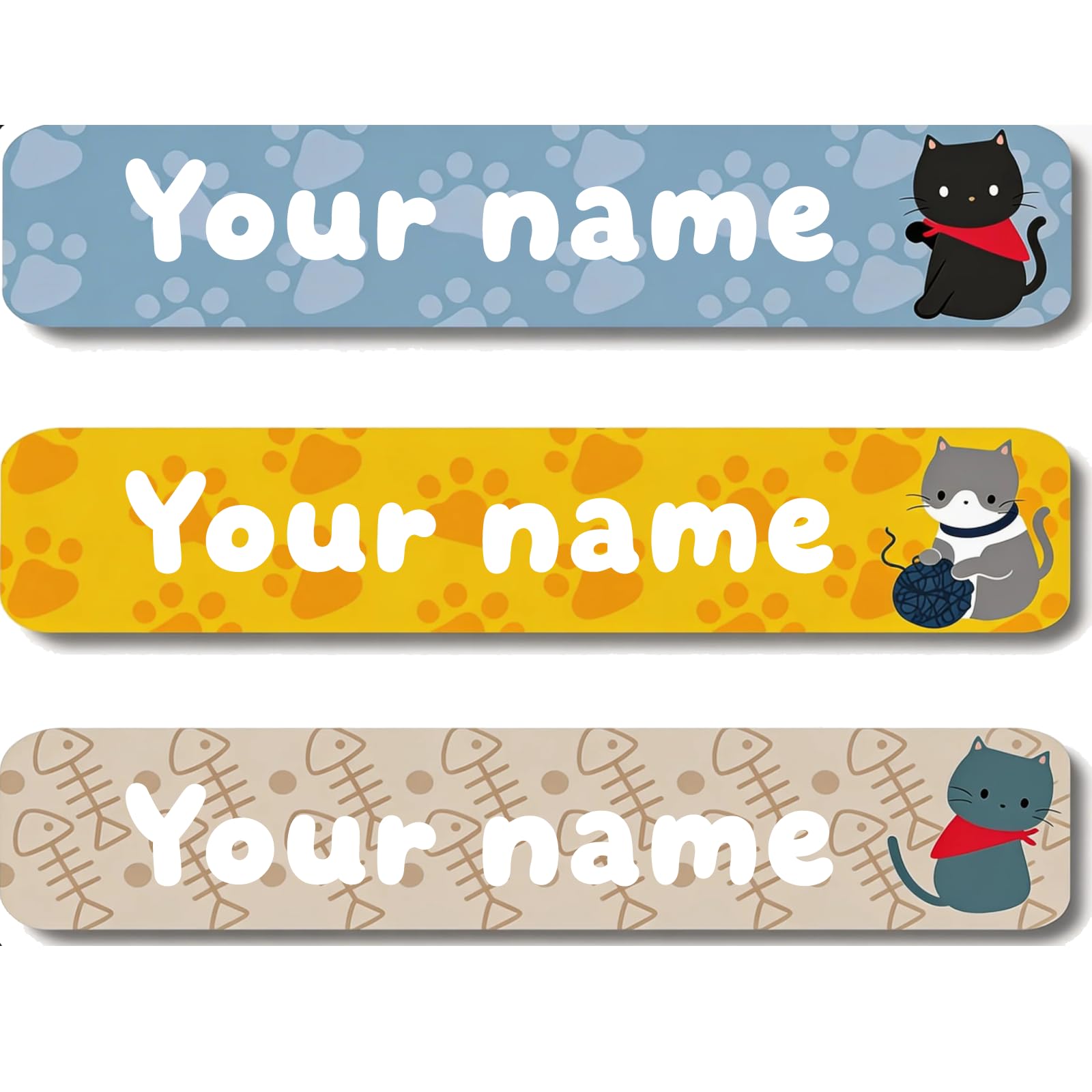Personalized Daycare Name Stickers for Kids, Waterproof Washable Clothing Labels, Durable Name Tags for School,Camp，Bottles，Kindergarten, Lunch Boxes, Books, Ideal for Back to School