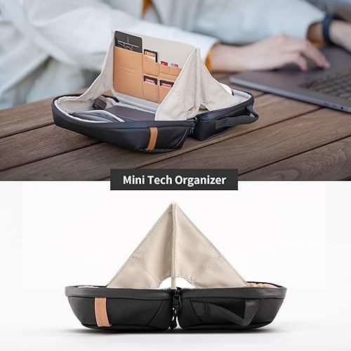 Miniatura 2 de PGYTECH Mini Tech - Bolsa organizadora de electrónica pequeña impermeable, para cables, baterías de teléfono, tarjeta SD