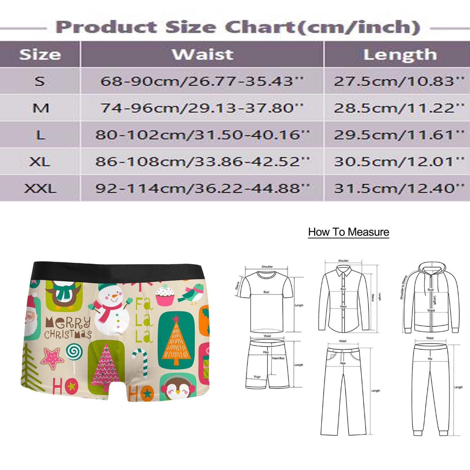 Weihnachten Boxershorts Herren Lustig Druck Weihnachts Unterhosen Leicht Bequeme Boxer Weich Luftig Retroshorts Mode Trend Unterhose Männer Weihnachts Geschenke