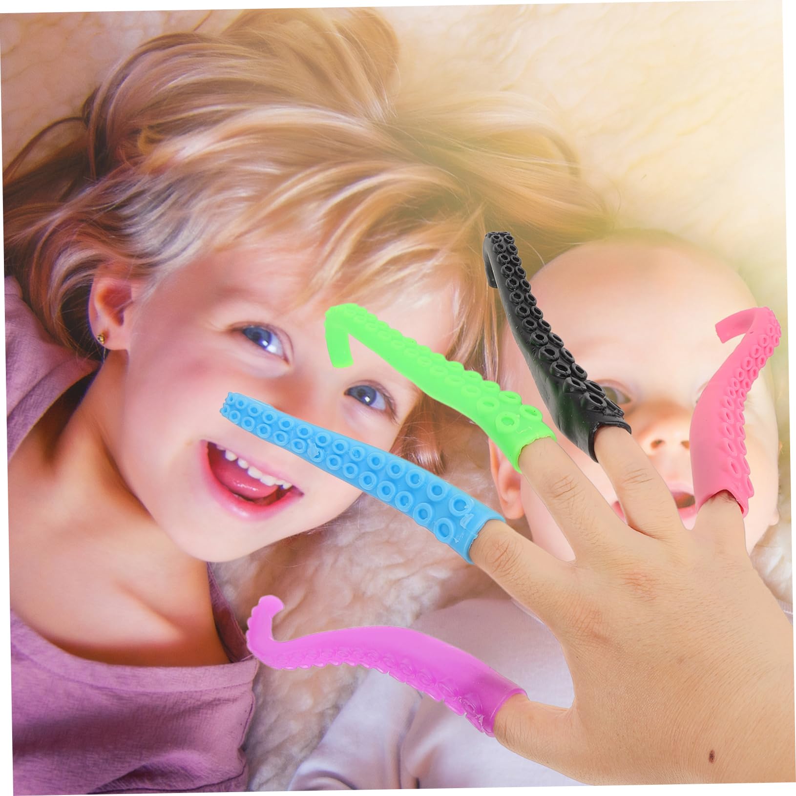 VICASKY 10 Pièces Poulpe Poulpe Tentacule Marionnettes Jouet Tentacule Jouet