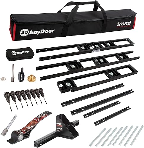 Miniatura 2 de Trend Kit de instalación de puerta, incluye la plantilla AnyDoor de 9 pies, elevador de puerta accionado por pies, soporte de puerta, broca de
