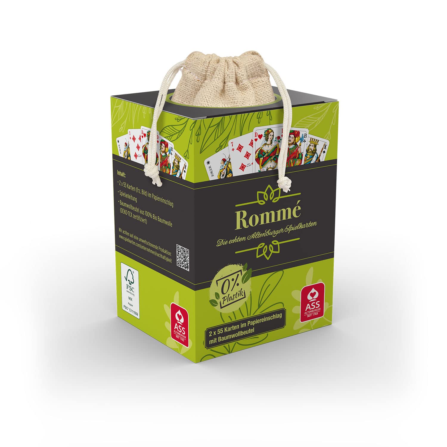 ASS Altenburger 10031869-0001 FSC Rummy Plastic Free French Picture White