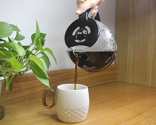 Miniatura 8 de CUPALL 12-CUP Coffee Pot Replacement Compatible with Black and Decker Coffee Maker carafe Black Handle