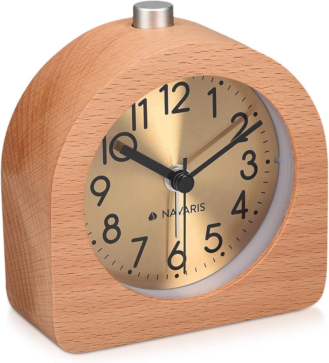 Lemnos Riki Wooden Alarm Clock Natrual 菊地 圭輔 Amazon.co.uk Home