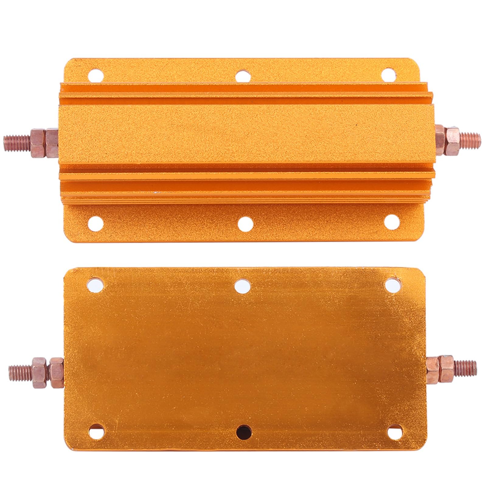 Hyuduo Résistance de Puissance 200W 1 Ohm, Boîtier Aluminium pour Alimentation et Capteur - Résistance Bobinée Rx24 avec Support de Fixation Visé