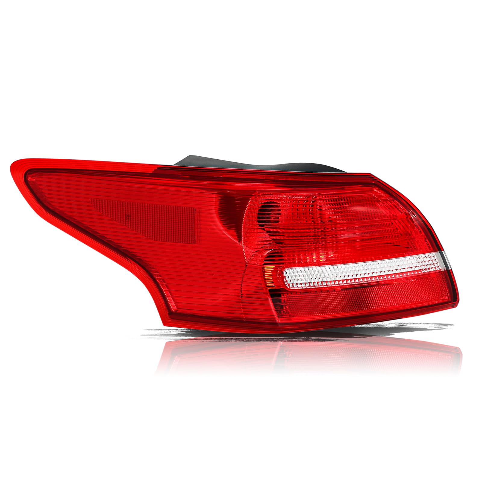 Aosky Halogen Tail Light Assembly Fit for 2015-2018 Ford Focus Sedan
