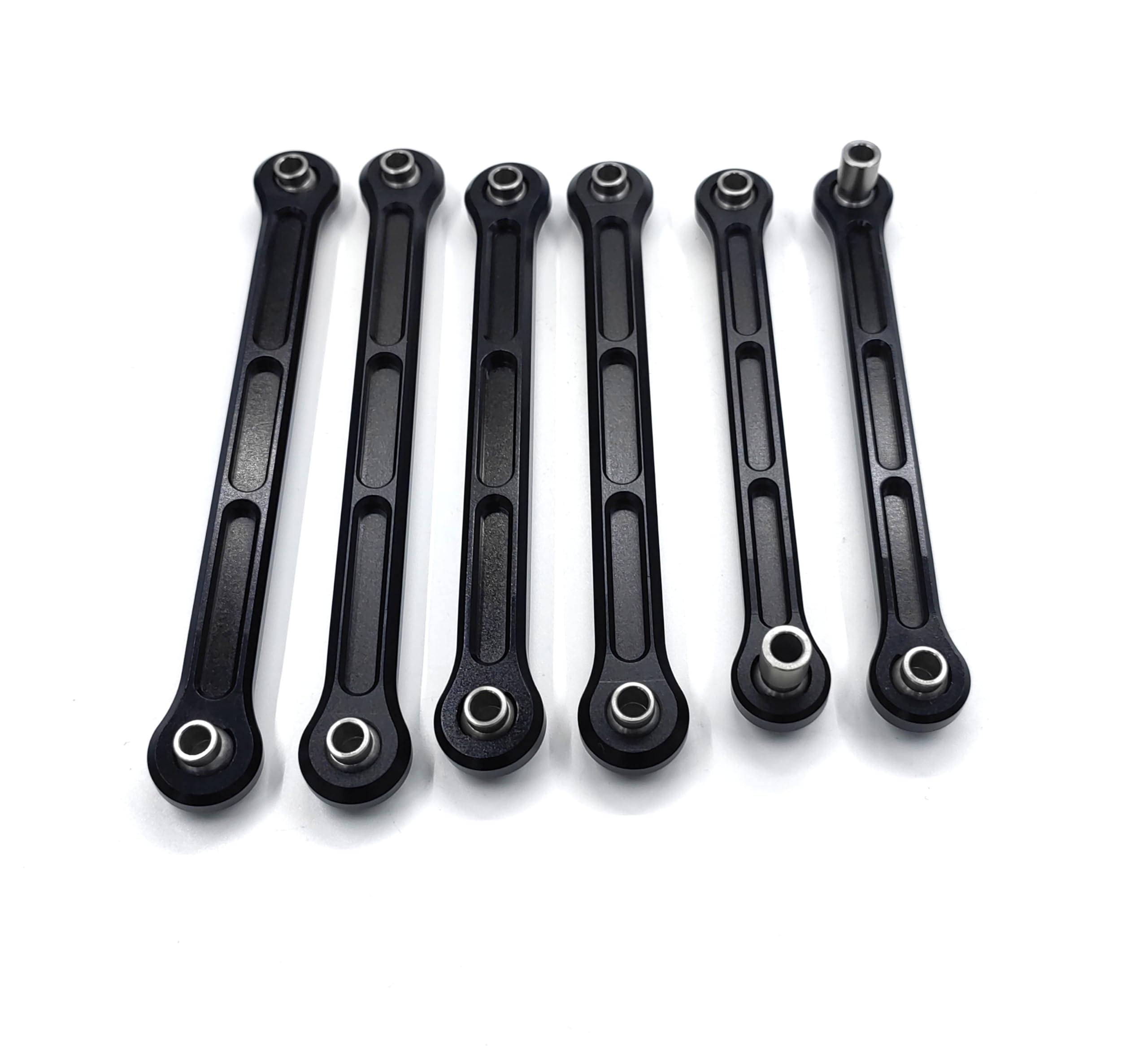 KEBEILEE CNC Alu Fornt Rear Turnbuckle Steering Tie Rod for LOSI DBXL-E DBXL 2.0 (Black)