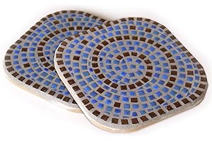 Handmade Alea Mosaic Coaster Set