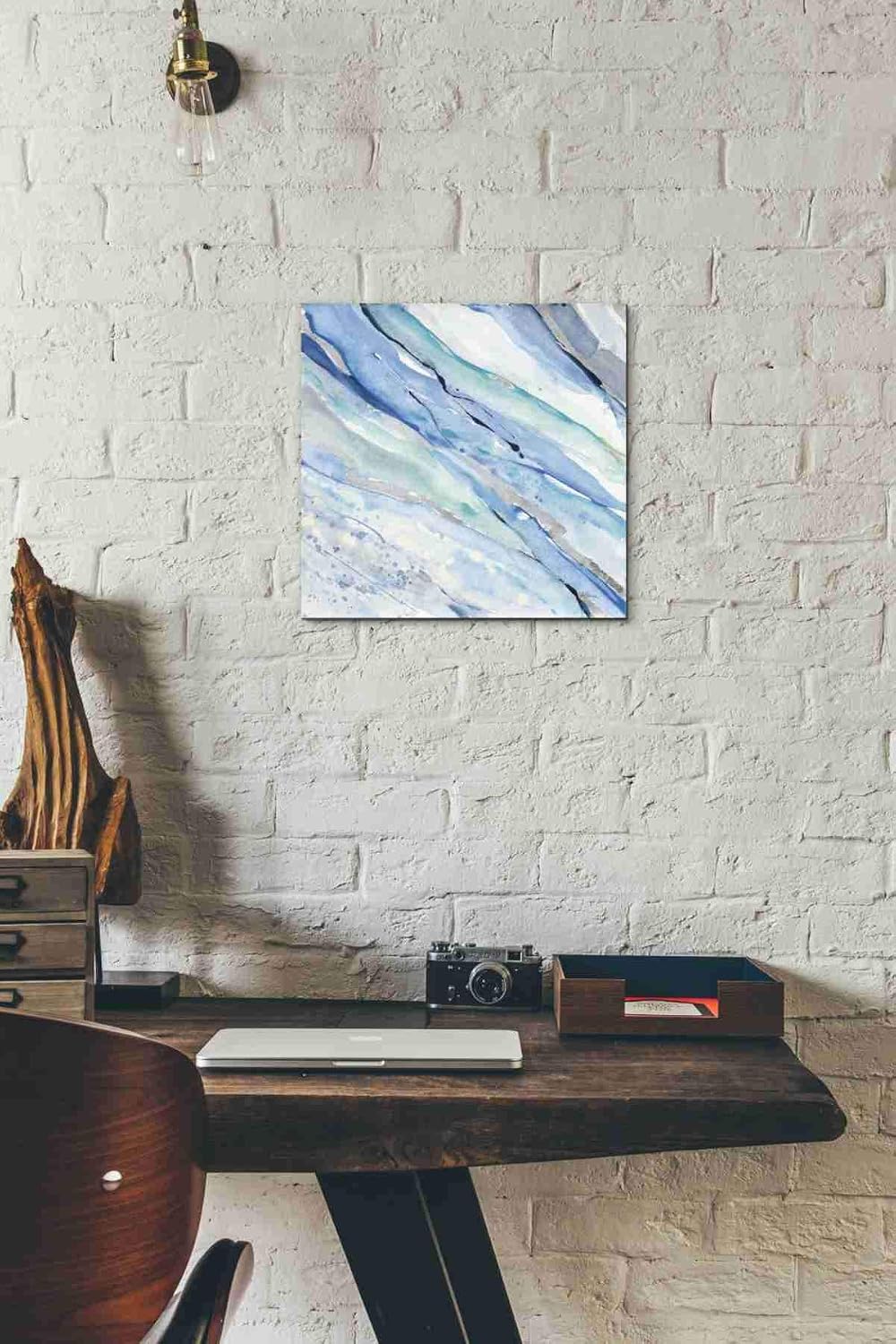 Epic Graffiti 'Silver Spring I' by Albena Hristova, Canvas Wall Art, 12"x12"