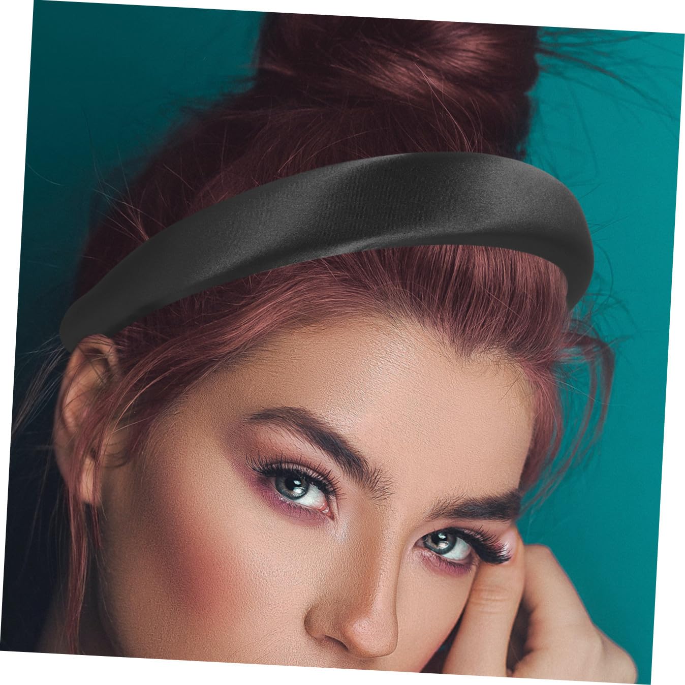 FRCOLOR 5piezas Diadema Ancha De Satén Padded Para Mujer Accesorios De Cabello Elegantes y Cómodos Para Uso Diario Eventos y Actividades Al Aire
