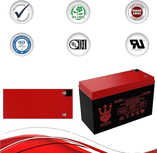 Miniatura 8 de Marca NT1270 Batería de plomo ácido sellada recargable de 12 V 7ah compatible con scooter - Batería de repuesto SLA a prueba de fugas para EnerSys