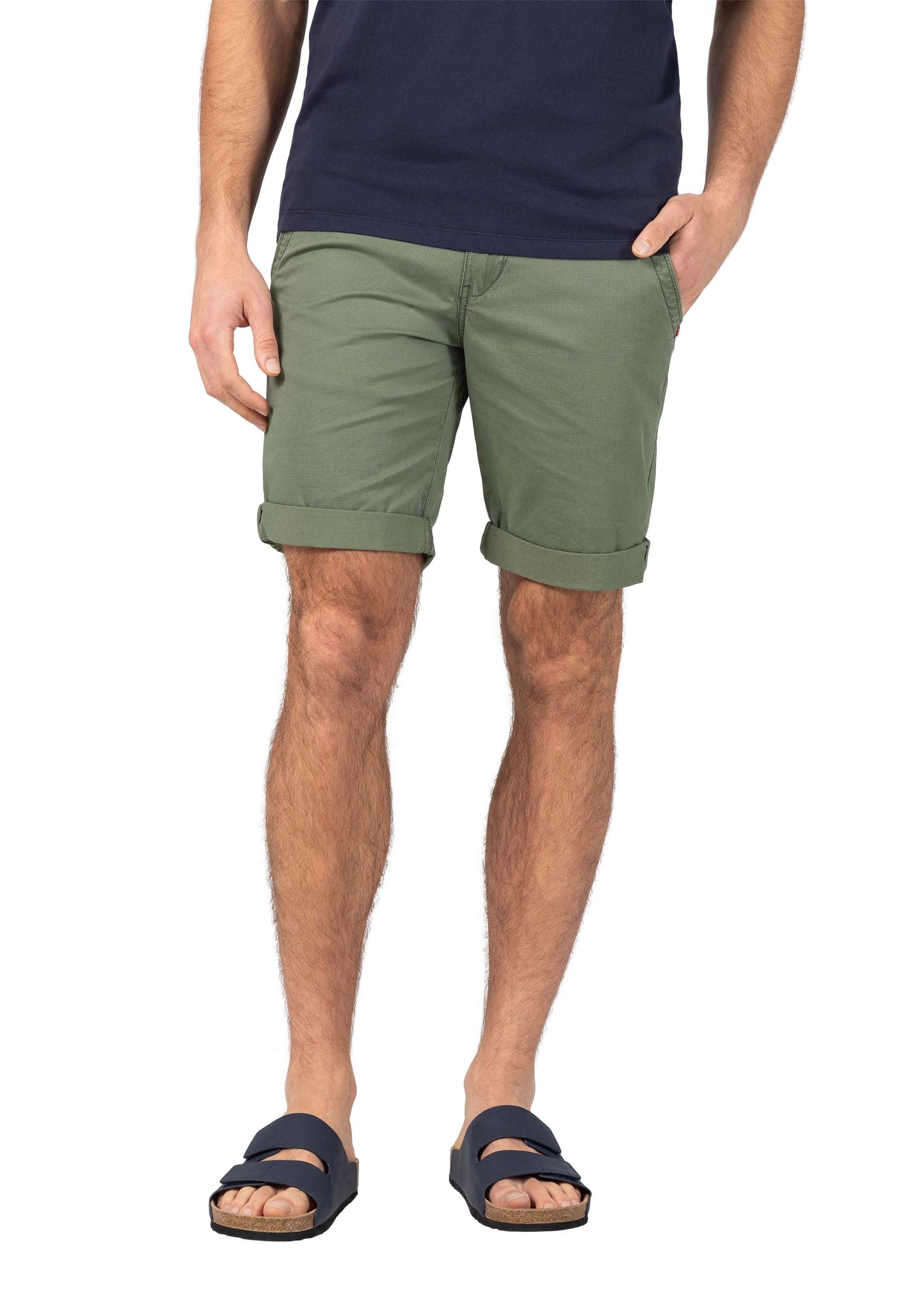 Timezone Szorty chinosy, krótkie spodenki z nadrukiem i ściągaczem, bermudy twill Pants LucaTZ