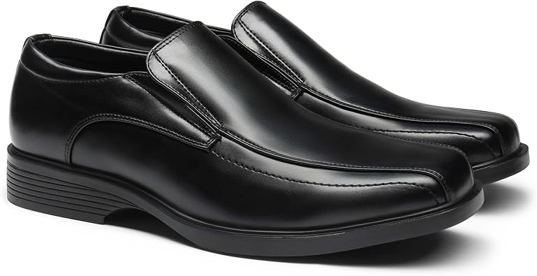 Bruno Marc Men's Square Toe Dress Loafers Formal Shoes