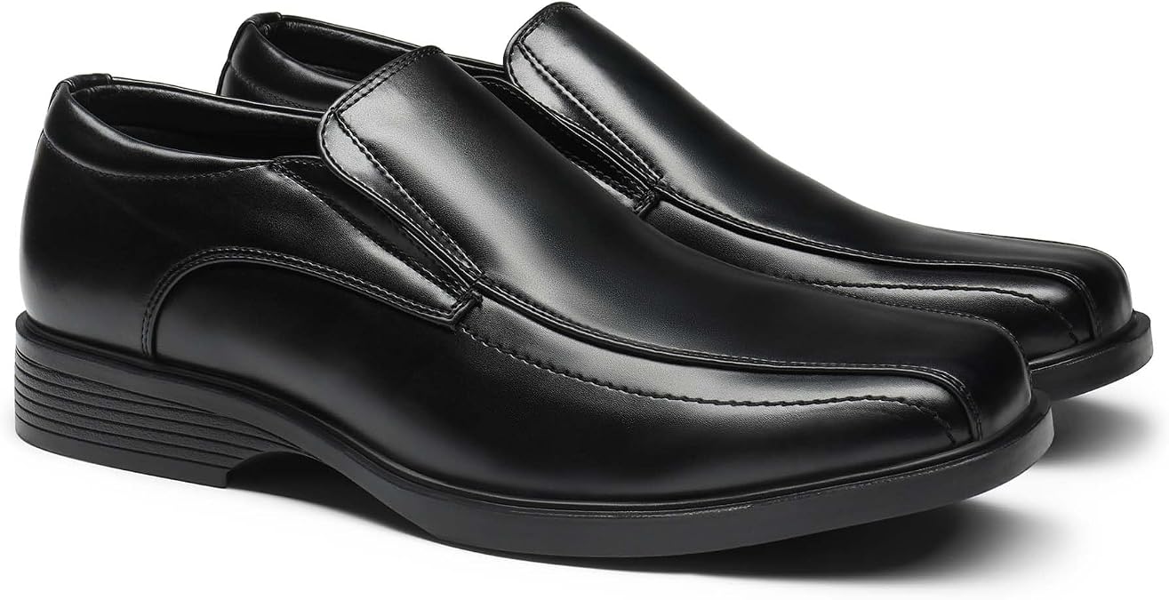 Bruno Marc Men's Square Toe Dress Loafers Formal Shoes