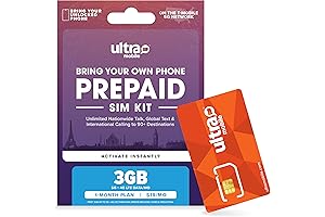 Straight Talk 5G SIM Card Kit with Affordable Unlimited Talk, Text, and 3GB Data
