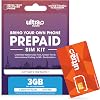 19mo. Ultra Mobile Prepaid Phone Plan with Unlimited International Talk, Text and 3GB of 5G • 4G LTE Data SIM Card Kit