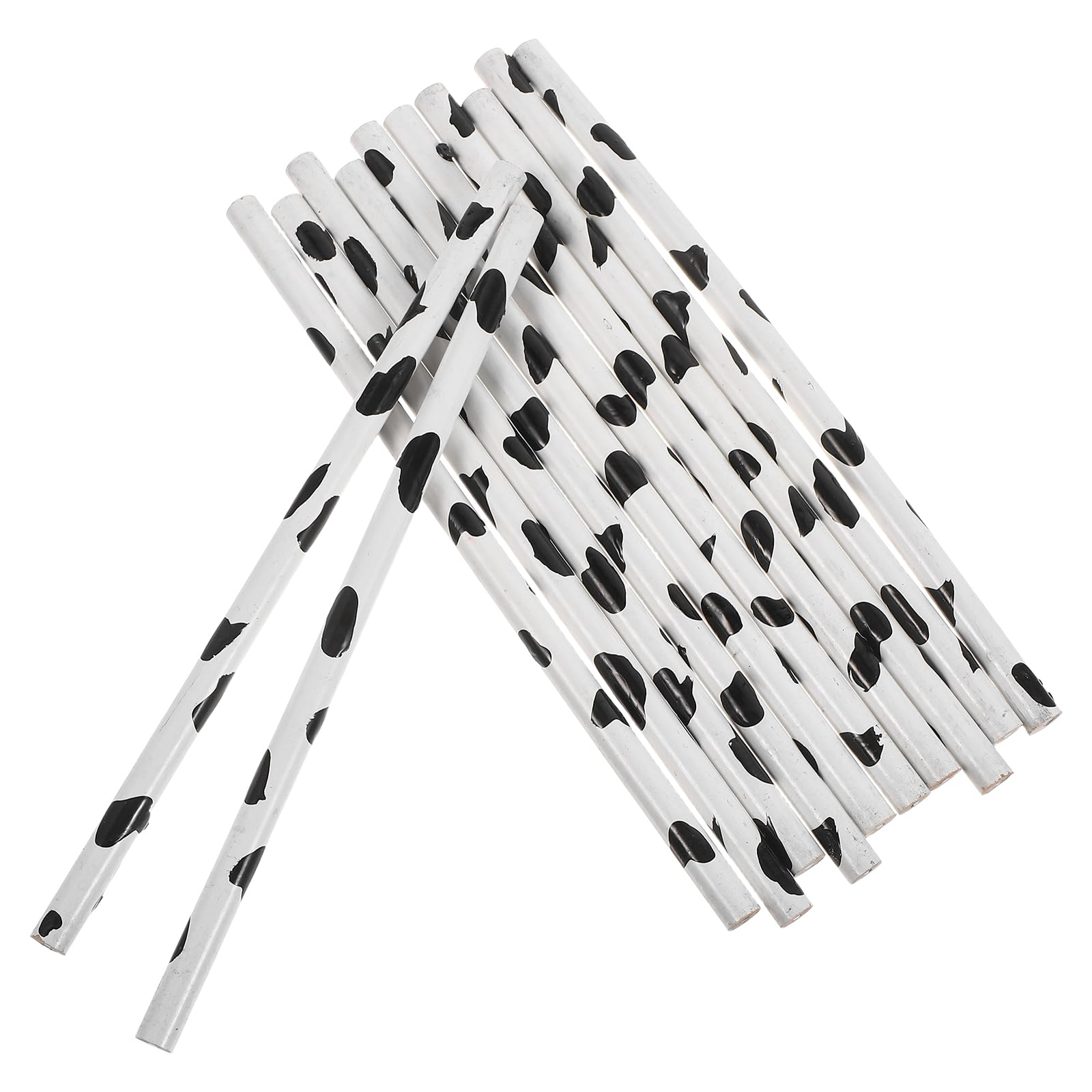 PLAFOPE 12Pcs Cow Print Wooden Art Pencils for Sketching, Boys and Girls