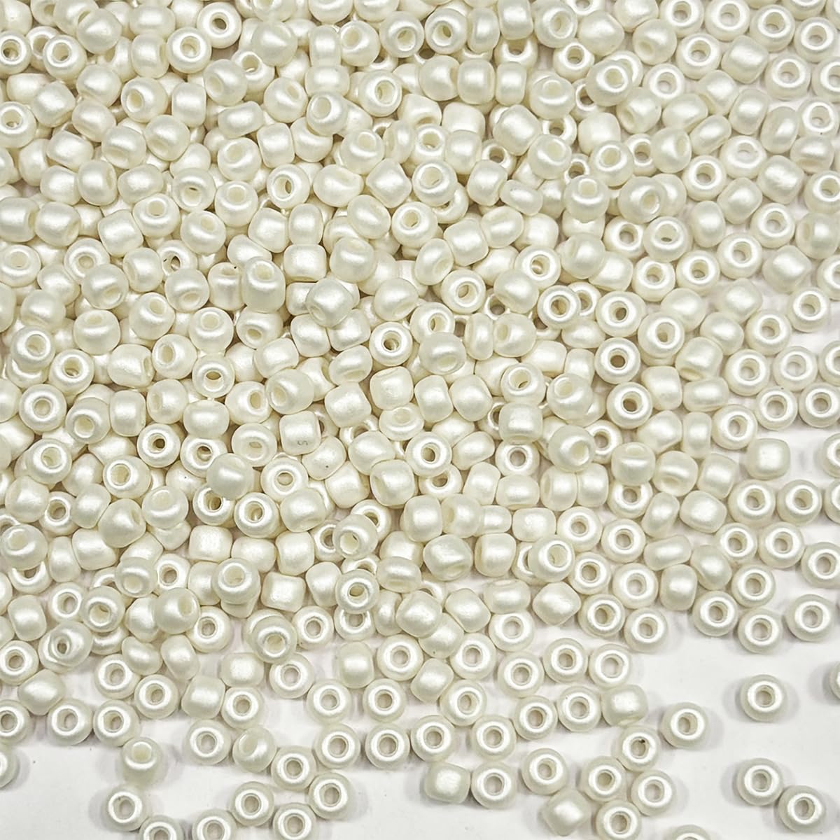 Bulk Bag Beads About 3200, 3mm, 8/0 Glass Craft Beads, Spacer Beads, Earrings, Bracelets, Pendants, Waist Jewelry, DIY Handmade (Dark Silver) โ image 1