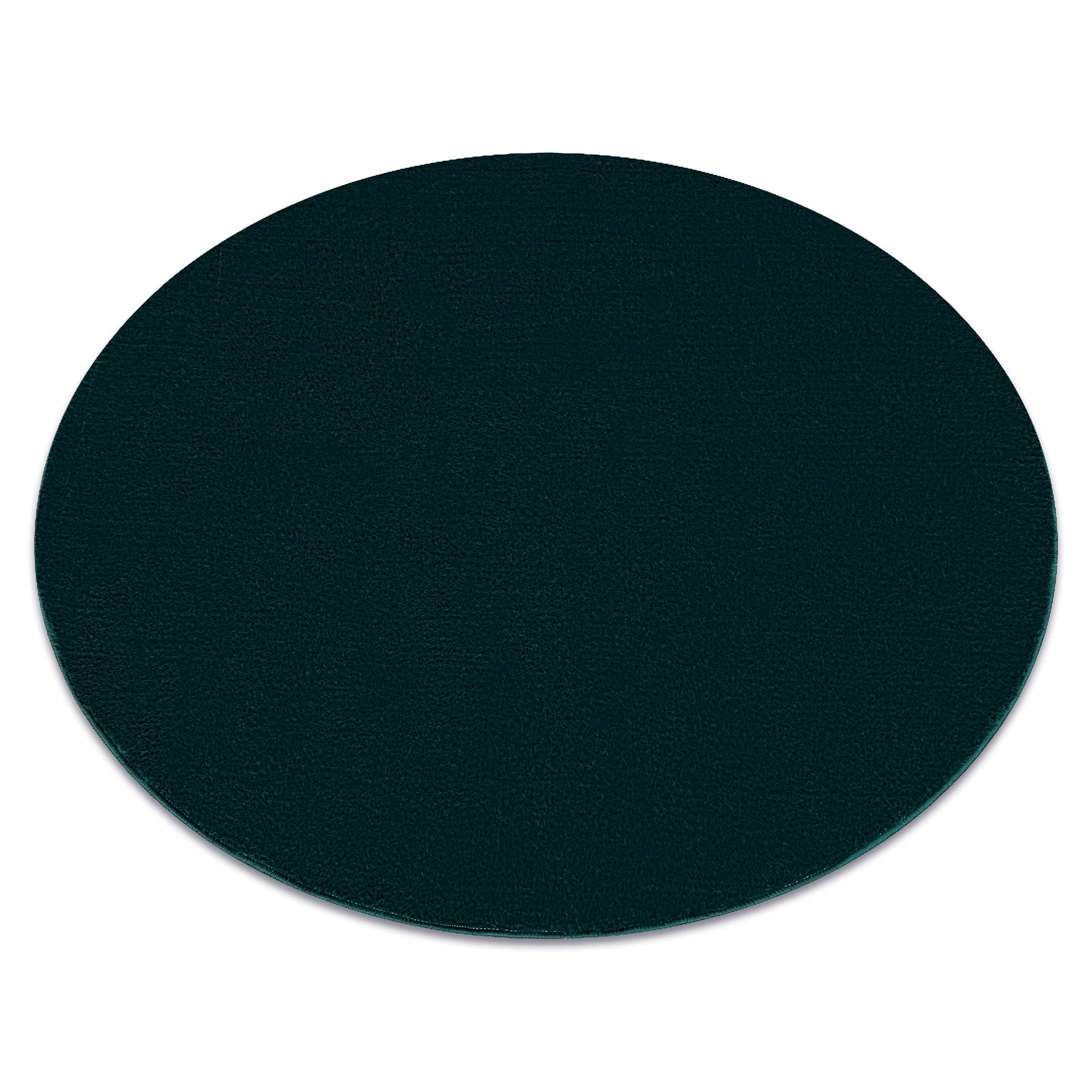 Tapis bouclé lavable vert 200 cm Lindo antidérapant rond pour salon