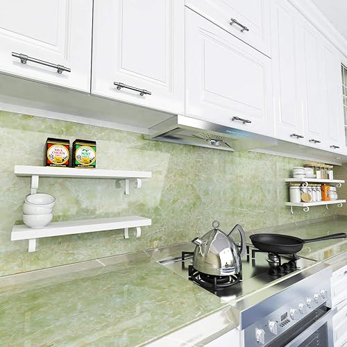 Miniatura 4 de Livelynine Papel de contacto para encimeras de cocina, papel tapiz de vinilo de mármol para pegar y pelar, cubiertas de encimera de baño, cubiertas