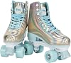 GEM QUAD ROLLER SKATES - Holographic Blue, Size 3-6