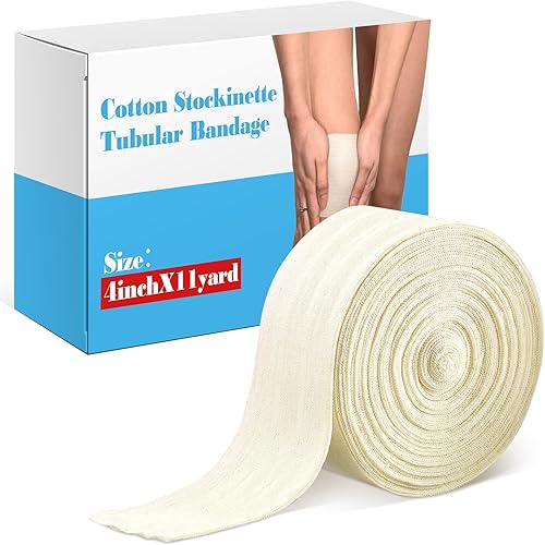 Vendaje tubular de algodón económico, cómodo vendaje tubular para pierna de brazo, rodillera, preenvoltura para fabricación de pre-Splinting o