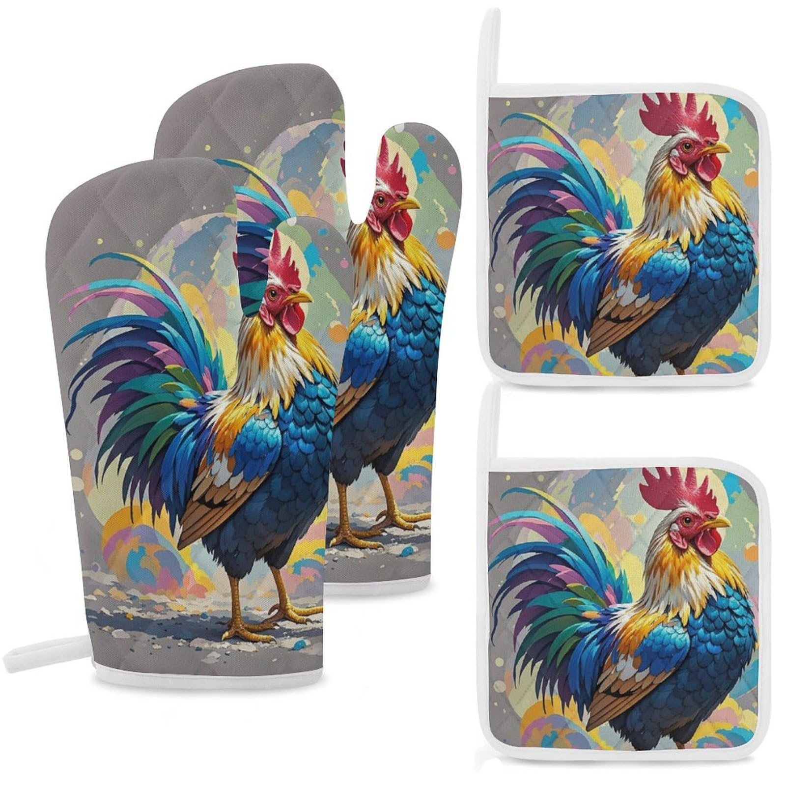 Gants de cuisine haute protection thermique et maniques pour grillades et four