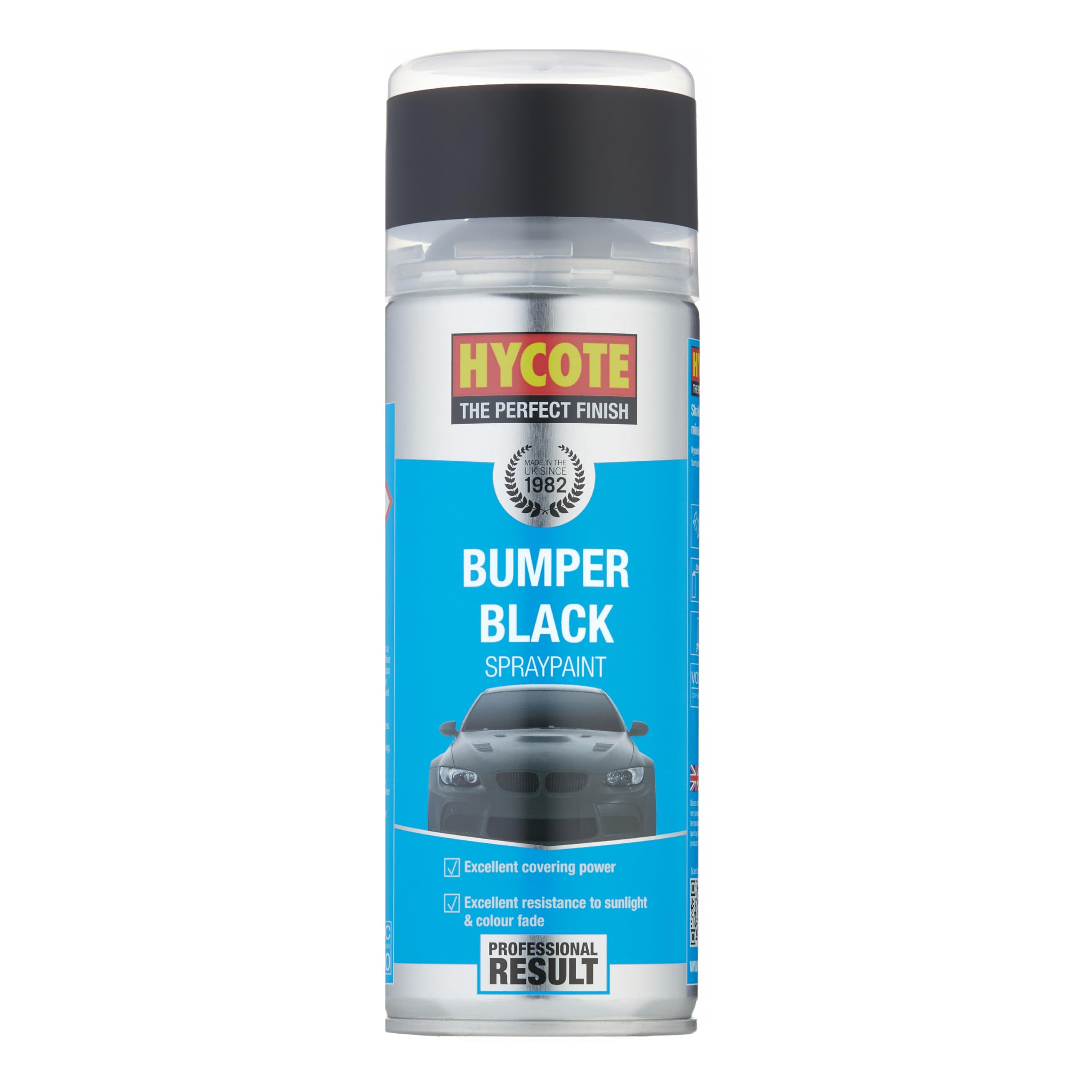 Hycote Bumper Aerosol Car Spray Paint, Black, 400 ml