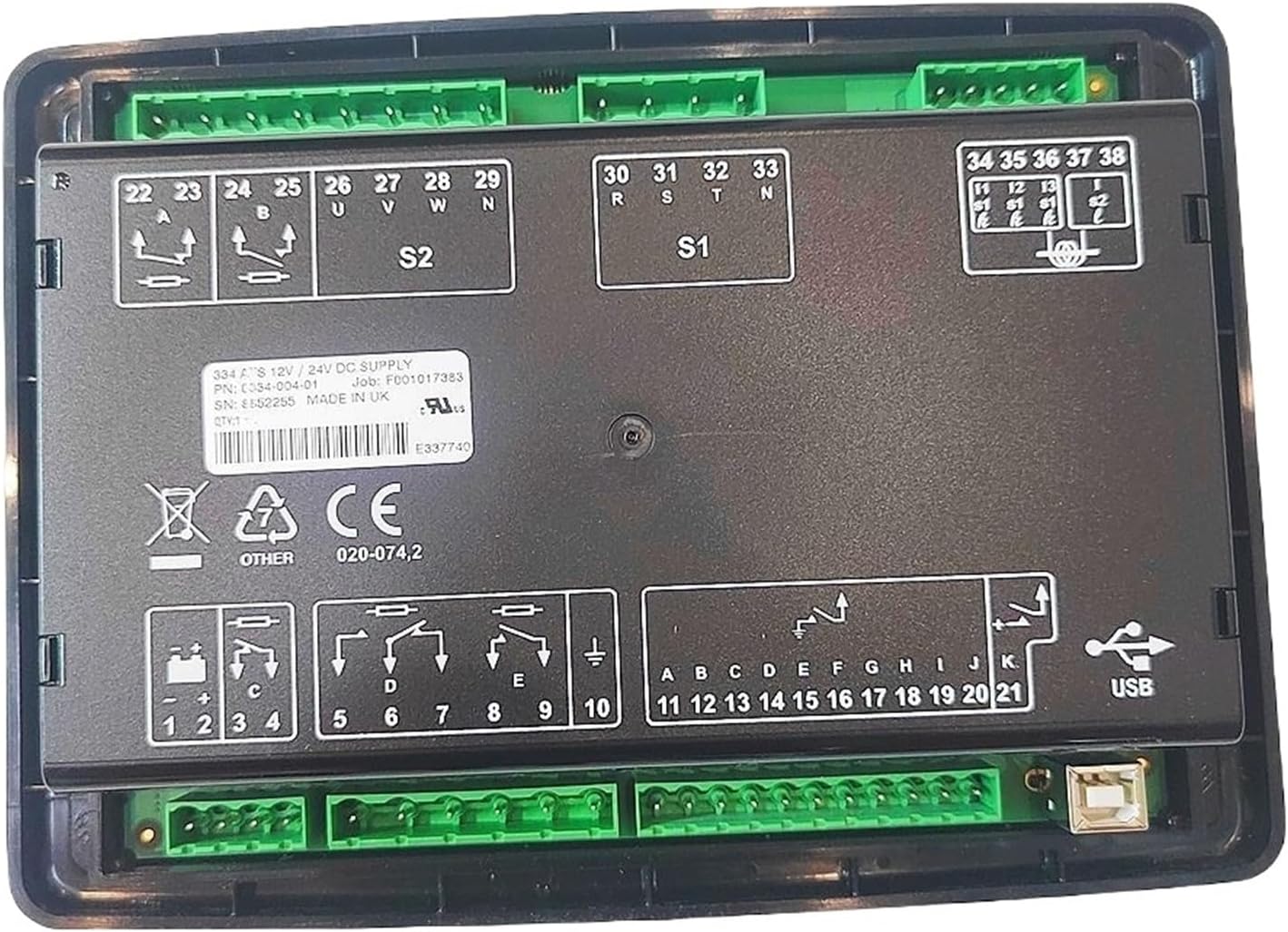 DSE334 Dual Power Automatic Switching Controller Diesel Generator Set