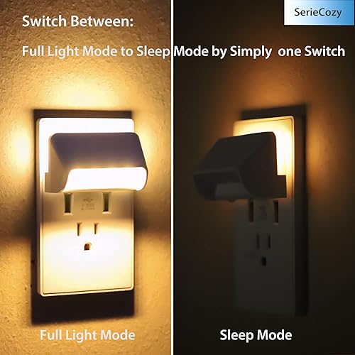 Miniatura 9 de Luces nocturnas LED regulables enchufables, eficiencia energética, sensor de atardecer a amanecer, luz nocturna de sueño azul, luz de brillo