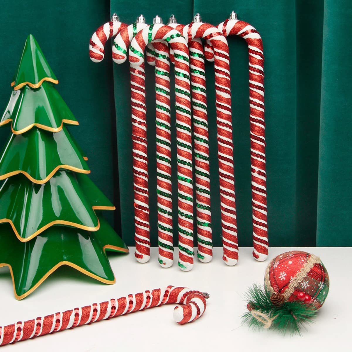 PRETYZOOM 3 Juegos Adornos para Árbol De Navidad Adornos De Guirnaldas De Jengibre Pegatinas Soporte para Decoraciones De Nieve De Navidad Decoración Navideña 6 Piezas * 3