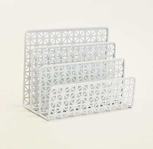 AQ Clasificador de cartas/correo, organizador de escritorio para el hogar y la oficina, tres ranuras para guardar papeles, archivos, documentos,