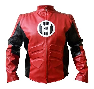 Gardner's Red Lantern Leather Jacket, Faux Leather, XSS at