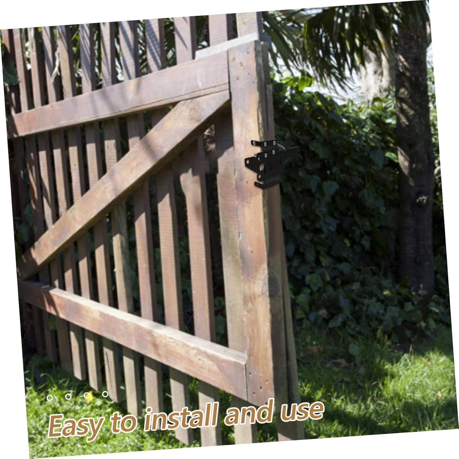 Heavy-Duty Self-Locking Gate Latch for Wooden and Gates Secure Easy to Install Versatile Design for Residential and Commercial Use