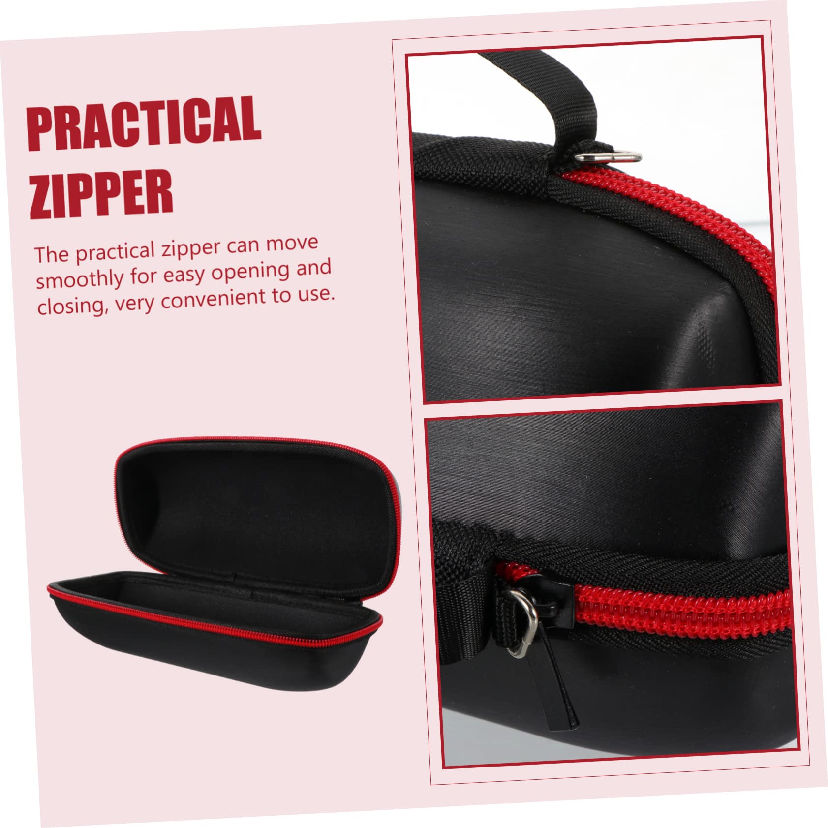 Yardwe Speaker Storage Bag Microphone Carrying Case Durable Protective Pouch Lightweight Portable Design for Travel Outdoor Use Black Color