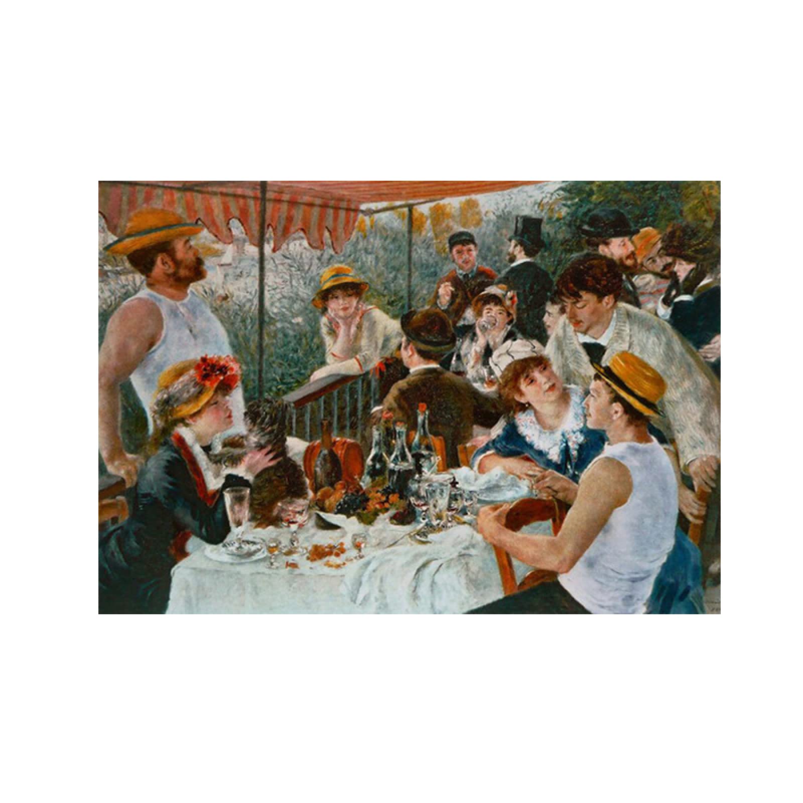HCHKMMI Pierre Auguste Renoir Poster Prints The Boater's Lunch Famous Painting On Canvas Wall Art Modern Living Room Pictures Wall Art Decor 60×90cm Frameless