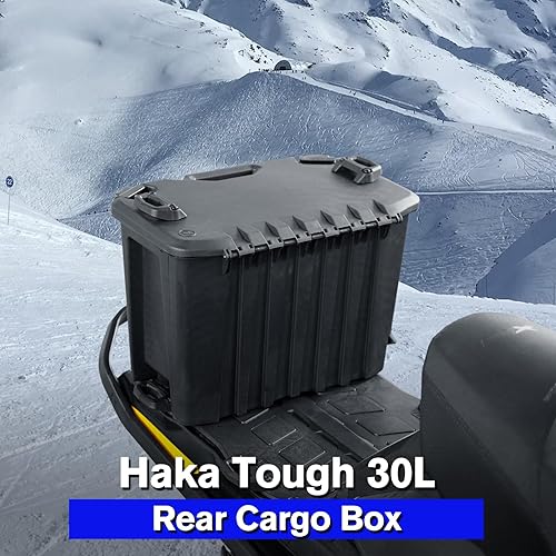 Miniatura 3 de HAKA TOUGH UTV Caja de almacenamiento trasera de 30 litros  7.8 galones para Can Am Maverick X3 MAX, Maverick Trail, Defender, accesorios de cama de
