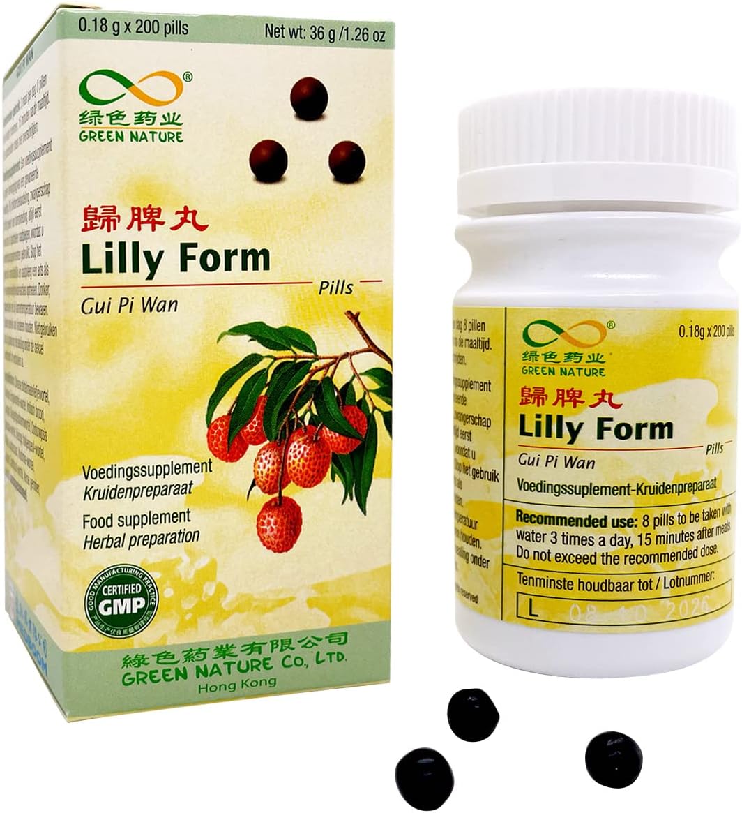 Gui Pi Wan Lilly Form TCM Kr uterformel 200 Pillen Green Nature