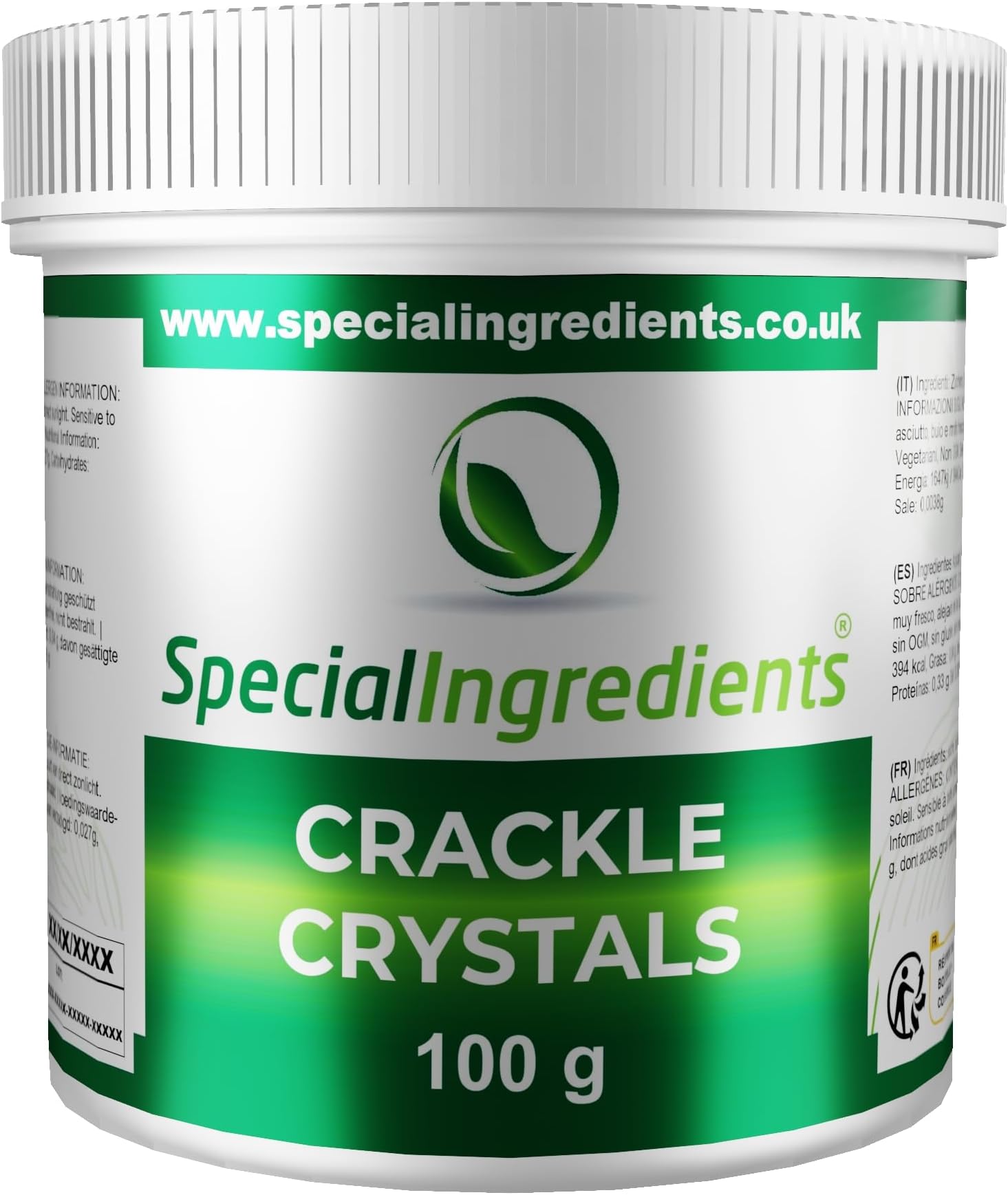 Crackle Crystals Popping Candy 100g - Suitable for Vegetarians, Non-GMO, Gluten Free, Non-Irradiated