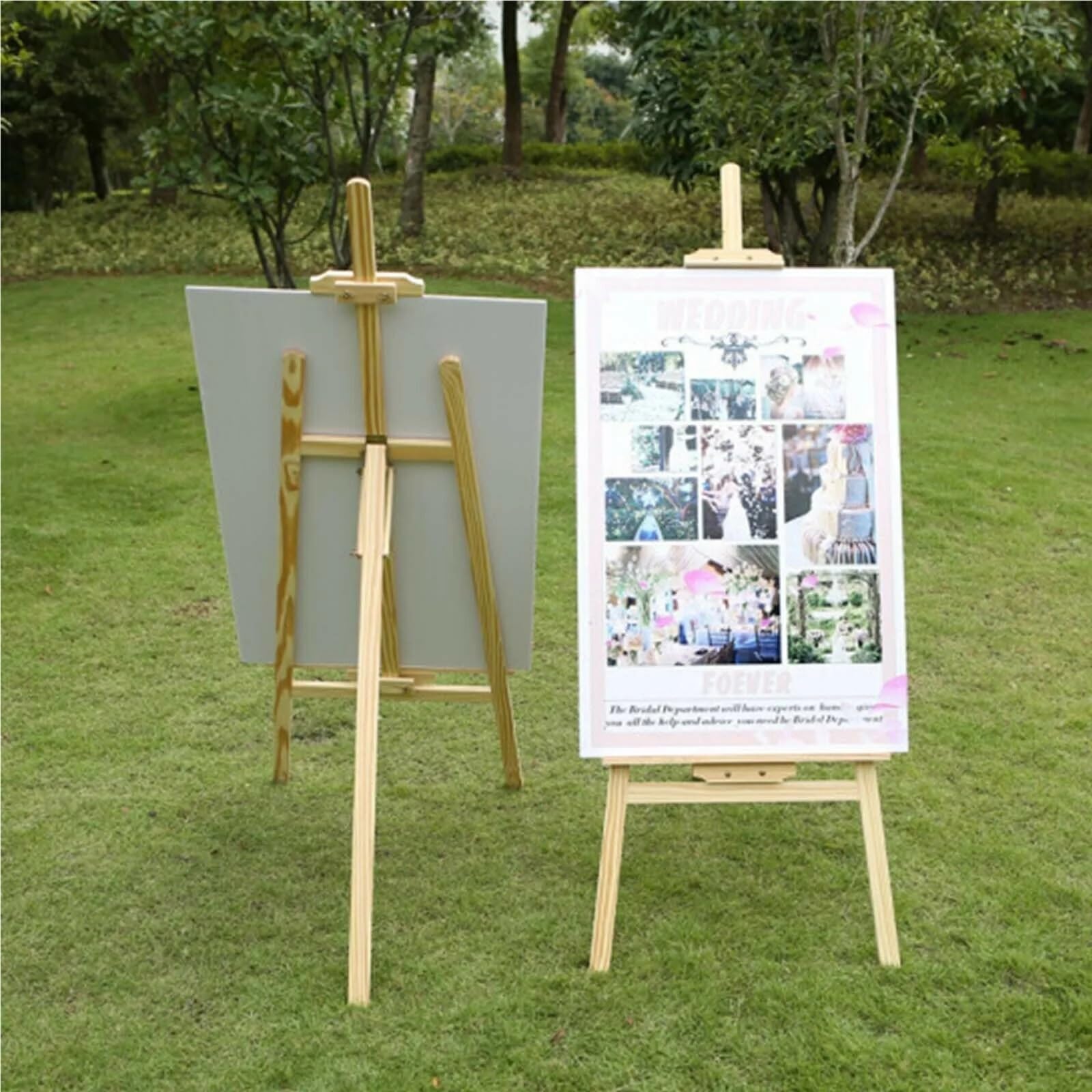 Caballete de mesa de madera de pino ajustable for artistas, pinturas, manualidades, soporte de madera, suministros de decoración for fiestas, 1,5 m/1,75 m(1.75m 69inch)