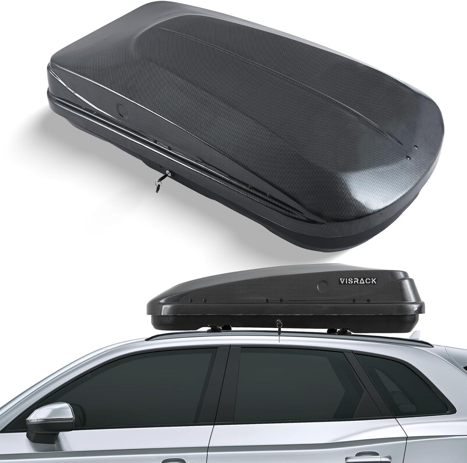 Rooftop Cargo Carrier Hard Shell Roof Carbon Fiber Style