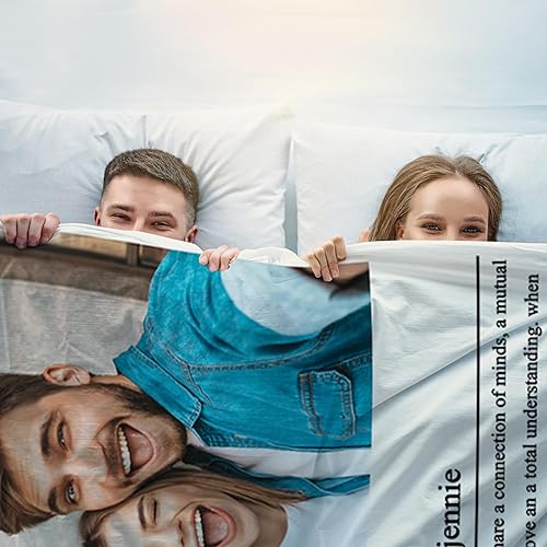 Miniatura 4 de Regalos personalizados para parejas, mantas personalizadas para él y ella con fotos y nombre, regalos de "I Love You", cumpleaños para esposa,