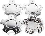 Wheel Center Cap for 2006-2010 Chevy Chevrolet Corvette Z06 Camaro Z28 Rim Hubcap Replacement Covers 5 Spoke,4 pcs,Chrome